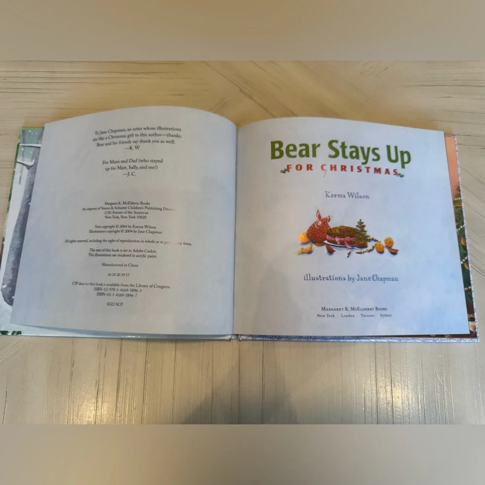Bear Stays Up for Christmas – Children’s Book by Karma Wilson & Jane Chapman - Picture 6 of 12